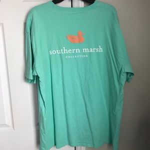 Mint green Southern marsh authentic tee XXL mens